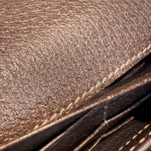 Gucci Brown Supreme GG Ophidia Wallet On Chain - Picture 12 of 16